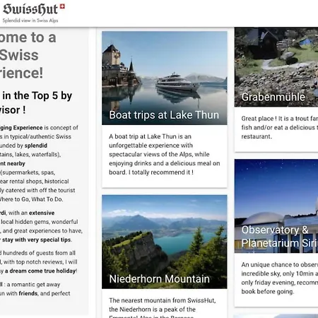 Thun Alps Scenic Views And Concierge By Swisshut Apartament Oberhofen