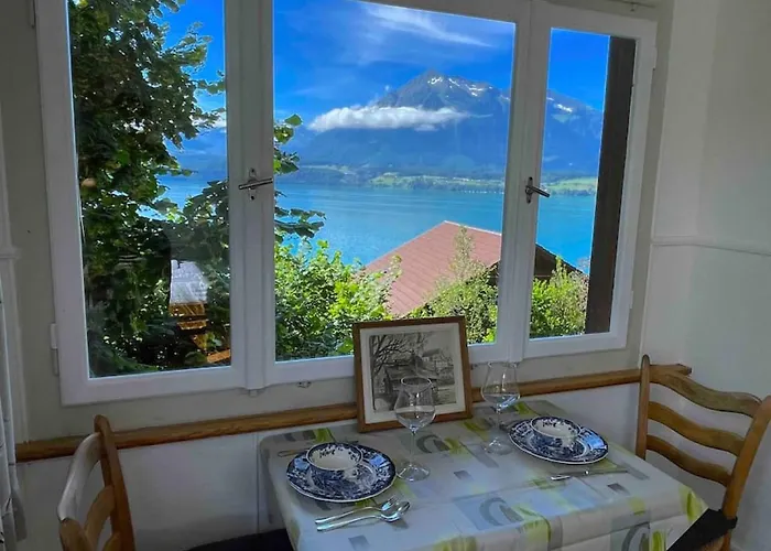 דירה Thun Alps Scenic Views And Concierge By Swisshut *